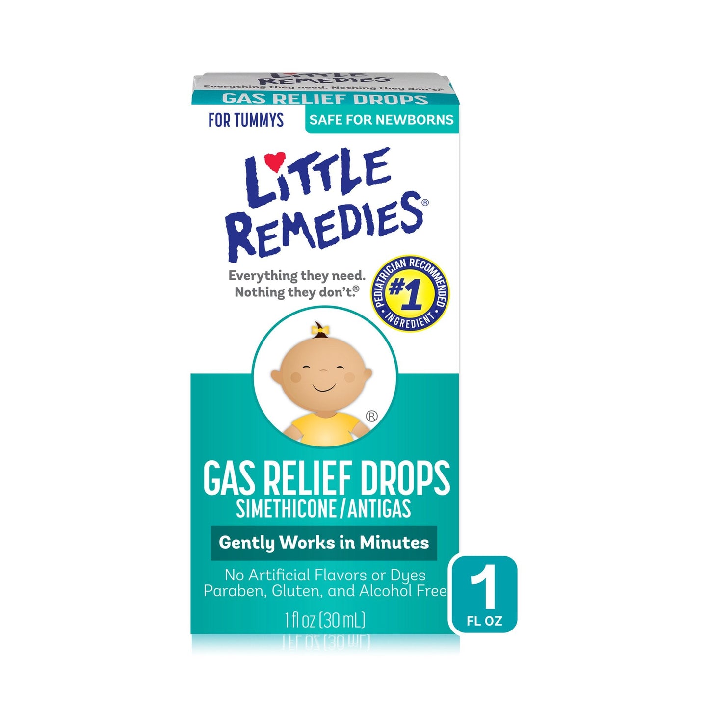 Gas Relief Little Remedies 40 mg / 0.6 mL Strength Oral Drops 1 oz., Packaging Type- Each