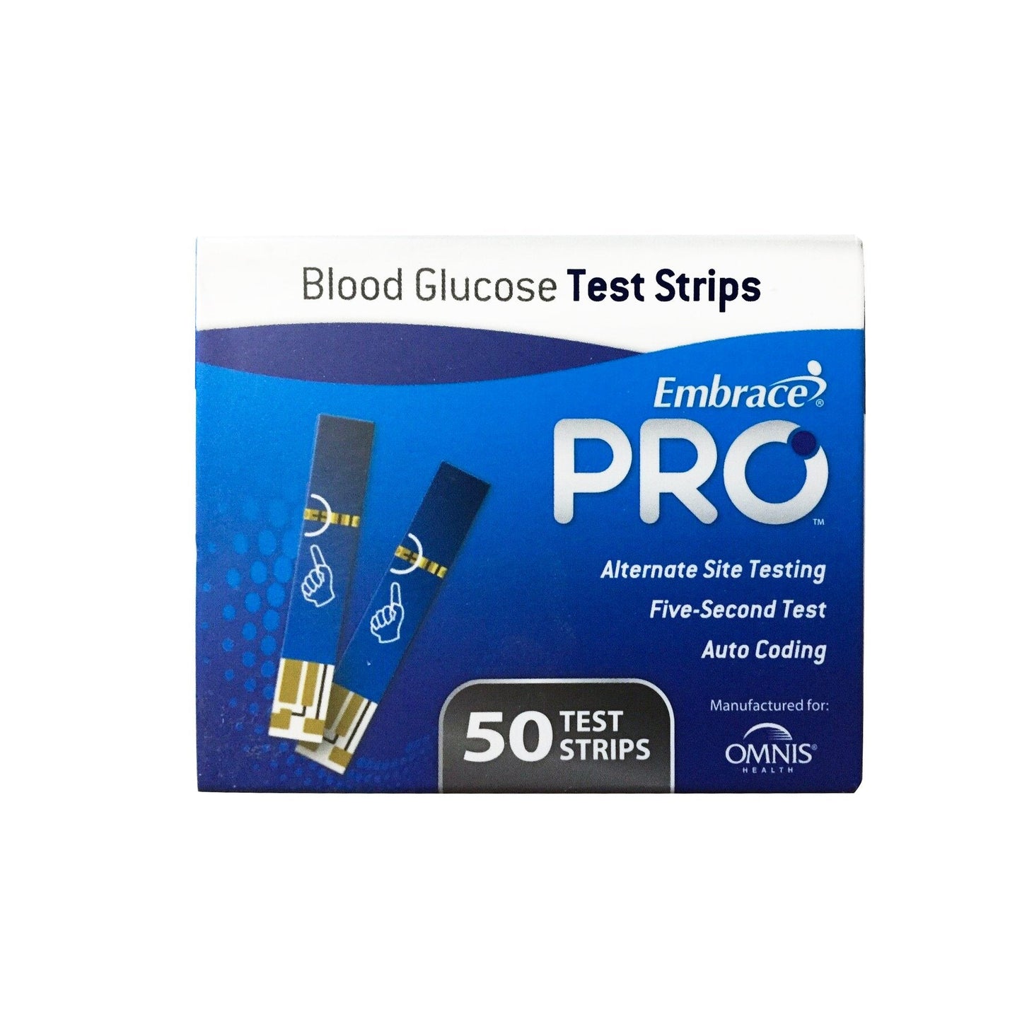 Blood Glucose Test Strips Embrace 50 Strips per Pack