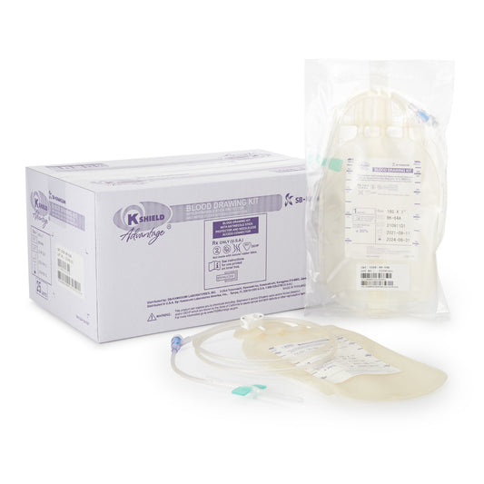 Blood Draw Kit K-Shield Advantage 600 mL Blood Collection Bag, Packaging Type- Each