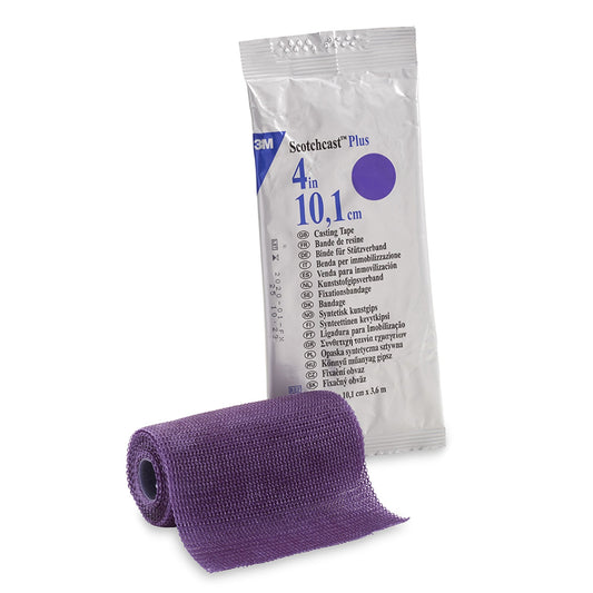 Cast Tape 3M™ Scotchcast™ Plus 4 Inch X 12 Foot Fiberglass / Resin Purple,  Packaging Type- Each