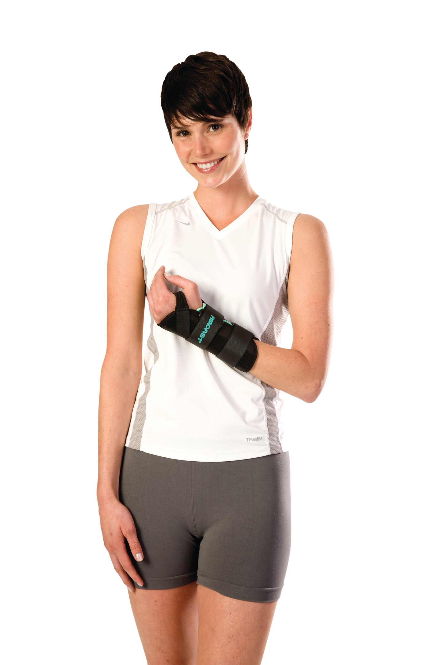 Wrist Brace AirCast A2 Aluminum / Foam / Nylon Right Hand Black Large, Packaging Type- Each