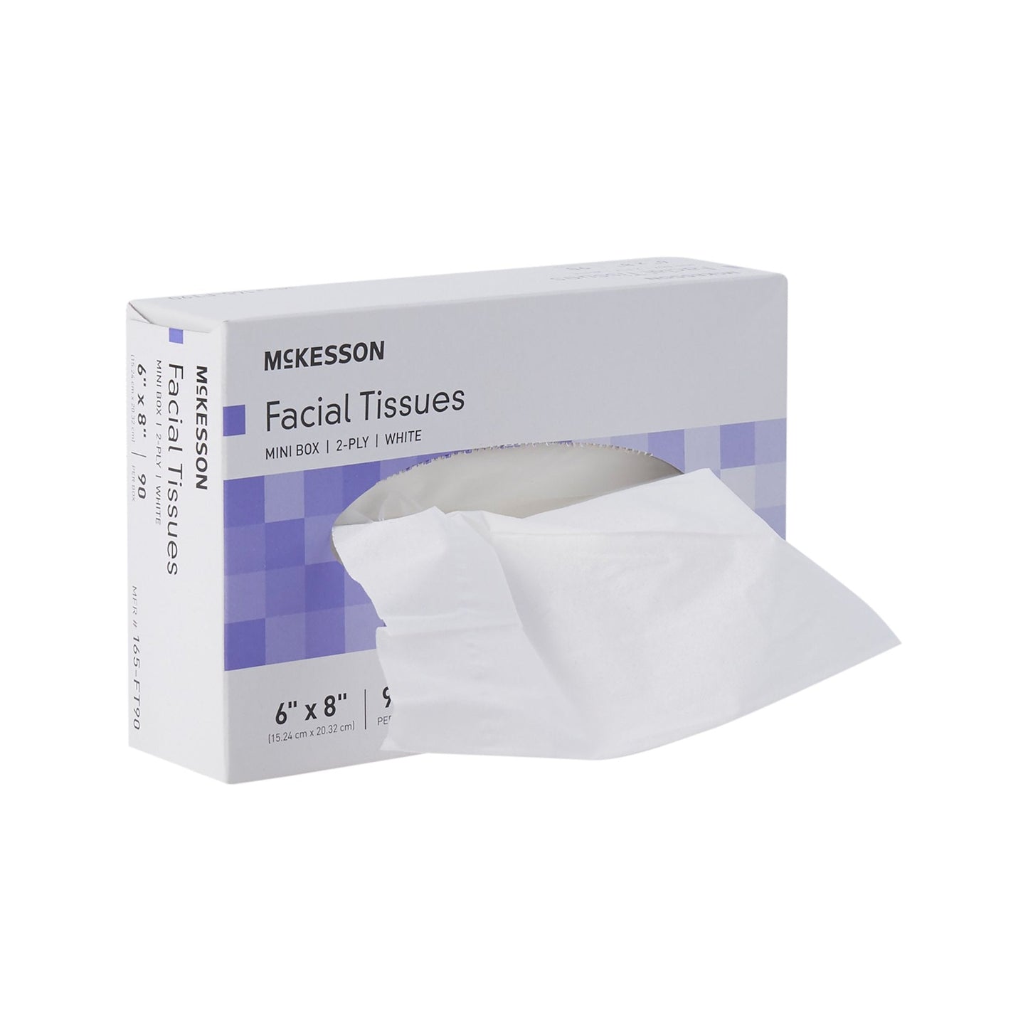 McKesson Facial Tissue White 6 X 8 Inch 90 Count, Packaging Type- Box