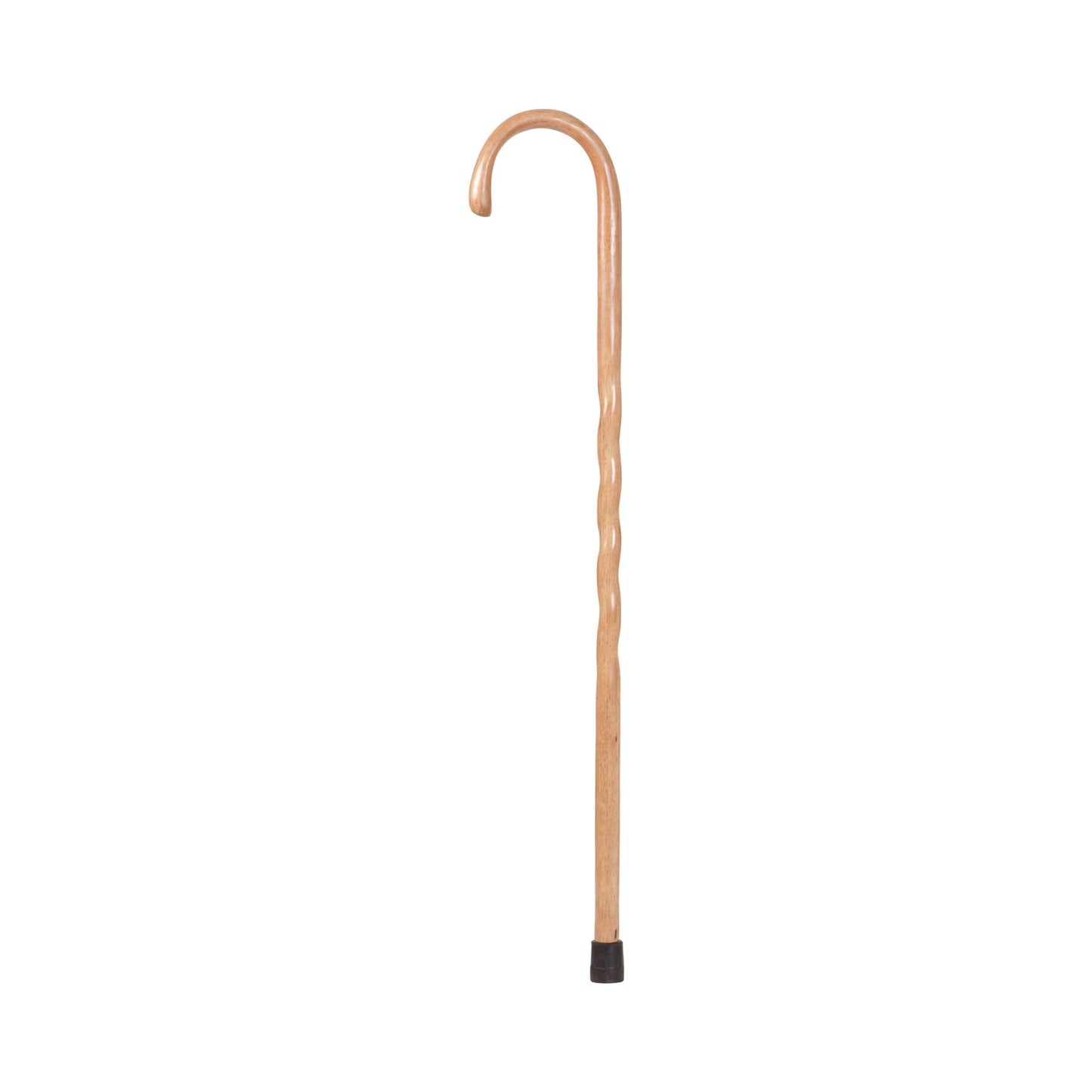 Round Handle Cane Brazos Twisted Wood 37 Inch Height Tan Oak