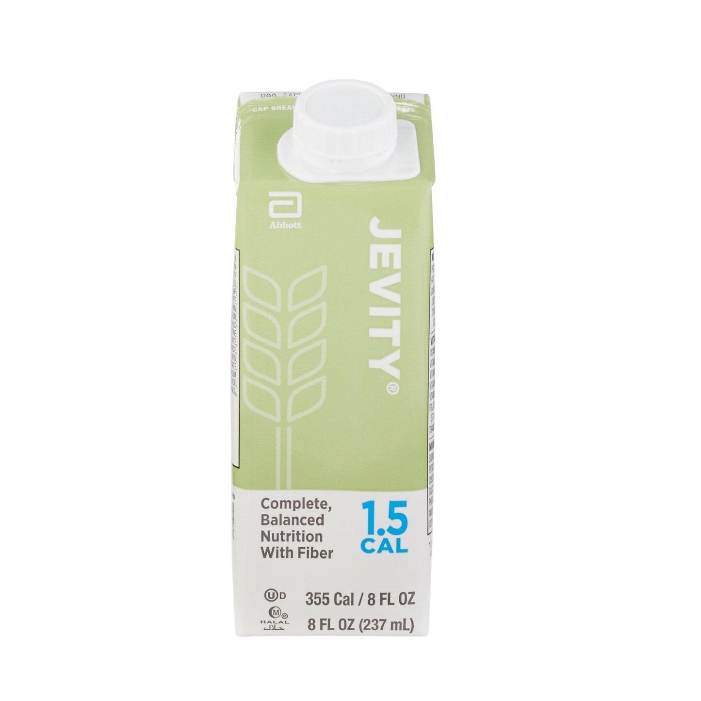 Tube Feeding Formula Jevity 1.5 Cal with Fiber Unflavored Liquid 8 oz. Reclosable Carton,  Packaging Type- Each
