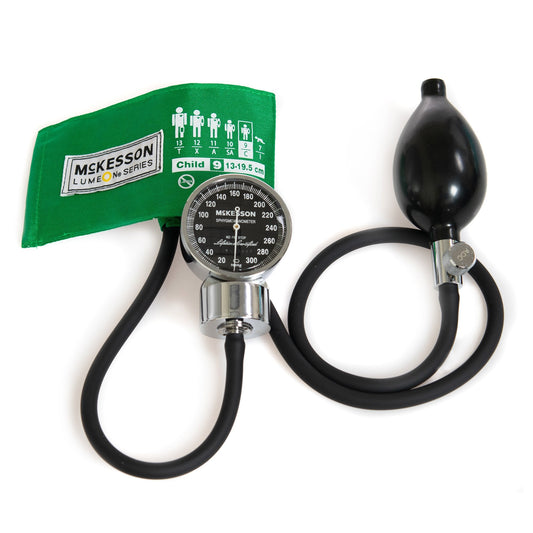 Aneroid Sphygmomanometer Unit McKesson LUMEON Pediatric Cuff Nylon Cuff 13 - 19.5 cm Pocket Aneroid, Packaging Type- Box