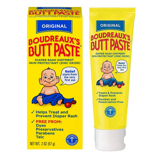 Diaper Rash Treatment Boudreaux's Butt Paste 2 oz. Tube Scented Cream,  Packaging Type- Each