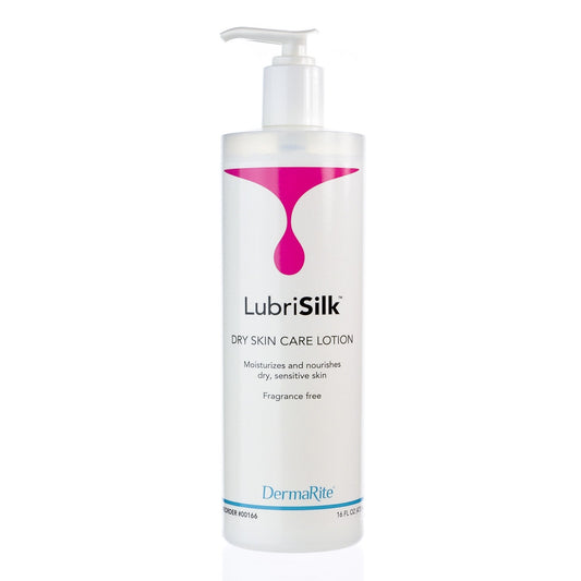 Hand and Body Moisturizer LubriSilk 16 oz. Pump Bottle Unscented Lotion,  Packaging Type- Each