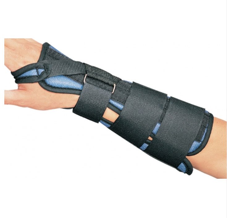 Wrist Brace ProCare Aluminum / Foam / Tricot Left Hand Black Large,  Packaging Type- Each