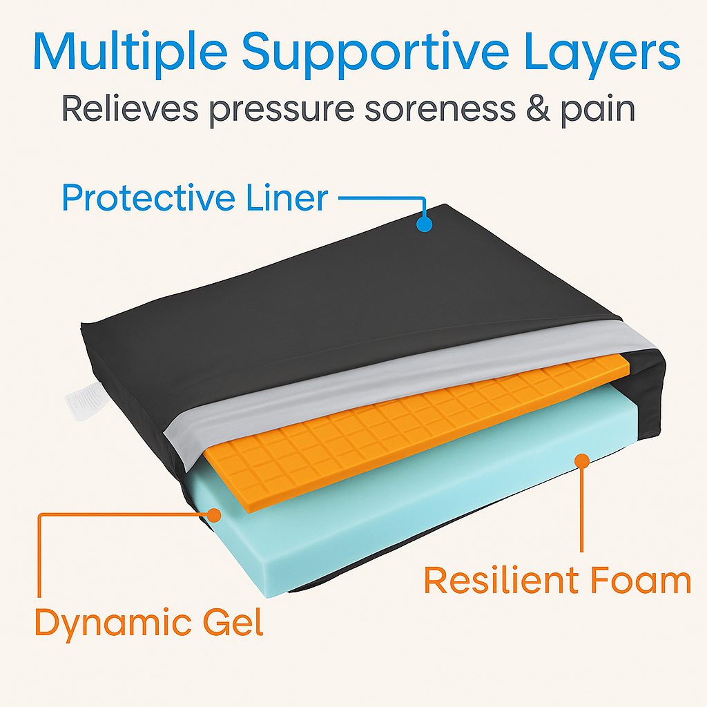 Great Health Easy-Clean Wheelchair Cushion