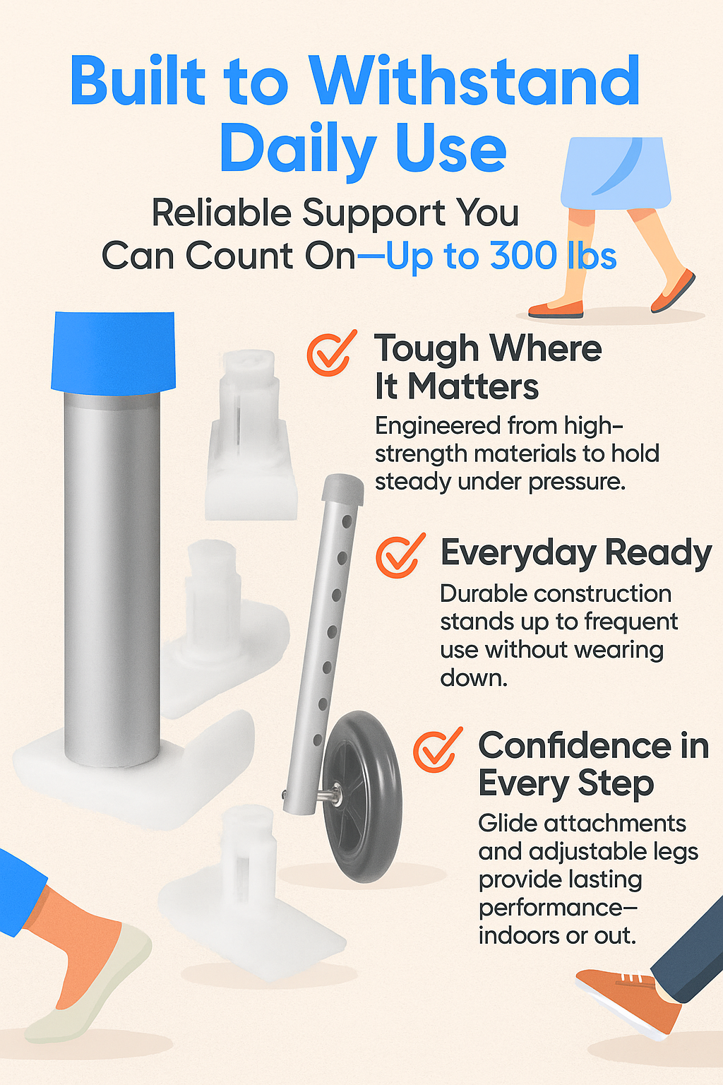 Great Health Walker Wheels and Glides