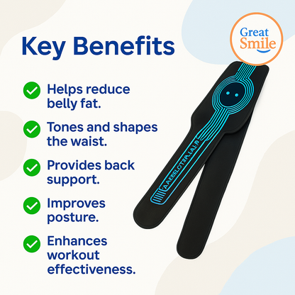 CoreFlex™ Fitness Belt – Waist Trainer, Back Support, Slimming Fit