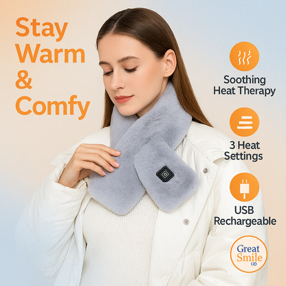 ThermaWrap Heated Scarf – USB Neck Warmer with 3 Heat Settings