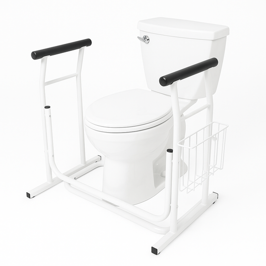 Great Health Stand Alone Toilet Rail - Lightweight & Portable
