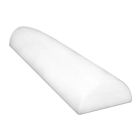 CanDo Half-Round Therapy Foam Roller White Polyethylene Foam 6 X 36 Inch, Packaging Type- Each