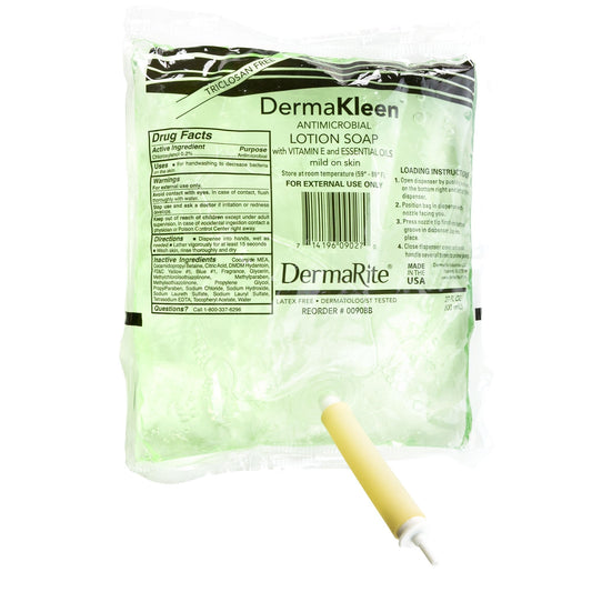 Antimicrobial Soap DermaKleen Lotion 800 mL Dispenser Refill Bag Scented,  Packaging Type- Each