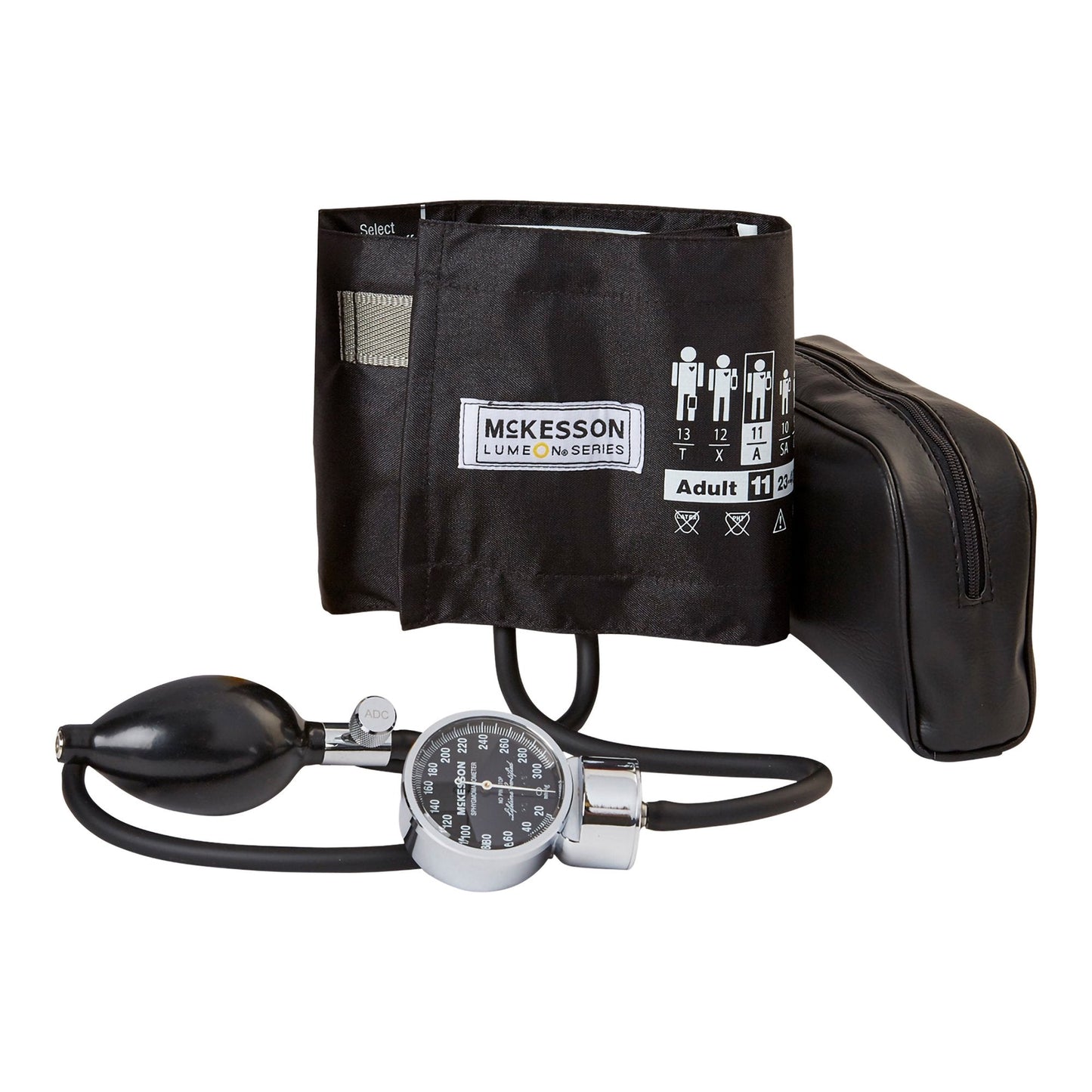 Aneroid Sphygmomanometer Unit McKesson LUMEON Adult Cuff Nylon Cuff 23 - 40 cm Pocket Aneroid, Packaging Type- Box
