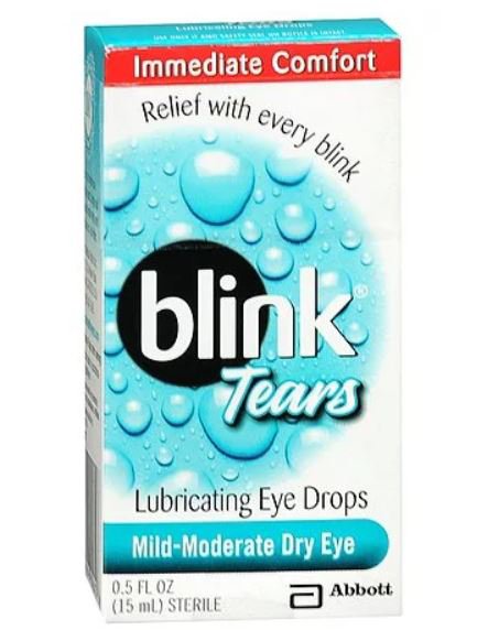 Eye Lubricant Blink Tears 0.5 oz. Eye Drops, Packaging Type- Each