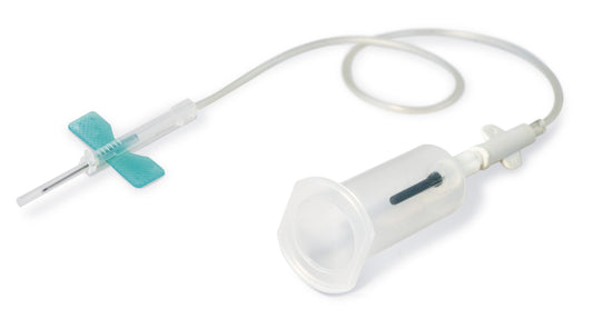 K-Shield Advantage Blood Collection Set with Holder 21 Gauge 3/4 Inch Needle Length Safety Needle 12 Inch Tubing Sterile, Packaging Type- Box