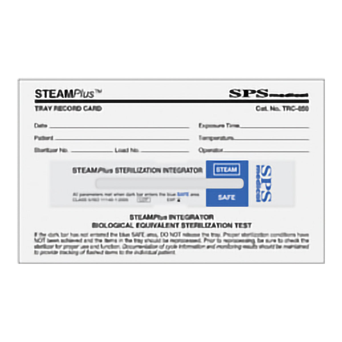Steamplus Sterilization Record Card STEAMPlus Steam, Packaging Type- Box – Great ...