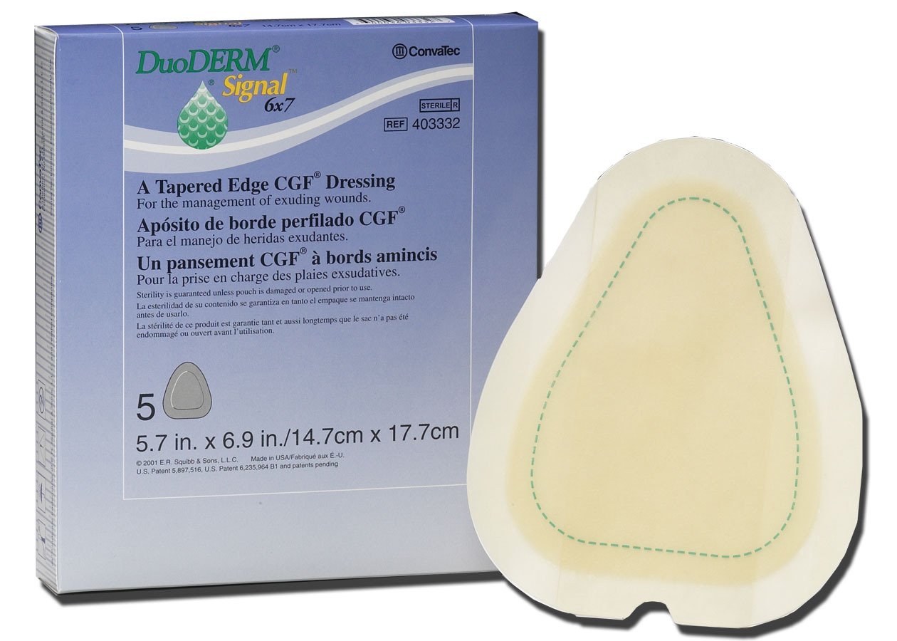 Hydrocolloid Dressing DuoDERM Signal 6 X 7 Inch Triangle