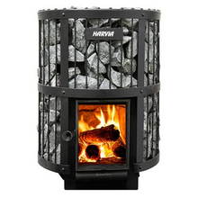 Load image into Gallery viewer, Harvia Legend 240 GreenFlame GreenFlame Series 15.9kW Wood Sauna Stove