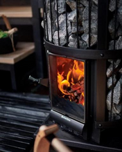 Load image into Gallery viewer, Harvia Legend 240 GreenFlame GreenFlame Series 15.9kW Wood Sauna Stove