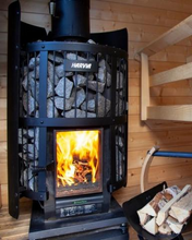 Load image into Gallery viewer, Harvia Legend 240 GreenFlame GreenFlame Series 15.9kW Wood Sauna Stove