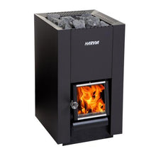 Load image into Gallery viewer, Harvia Linear 16 Black Linear Series, 17.9 kW, Wood Sauna Stove