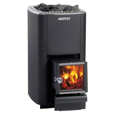 Harvia M3 SL M Series 16.5kW Wood Sauna Stove w/ Exterior Feed