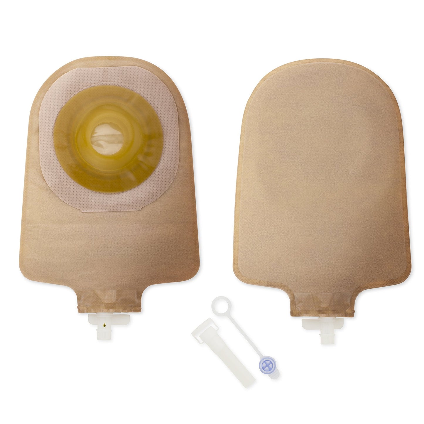 Urostomy Pouch Premier One-Piece System 9 Inch Length Convex, Pre-Cut 1 Inch Stoma Drainable