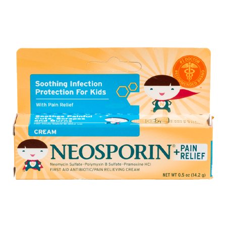 First Aid Antibiotic with Pain Relief Neosporin + Pain Relief Cream 0.5 oz. Tube, Packaging Type- Each