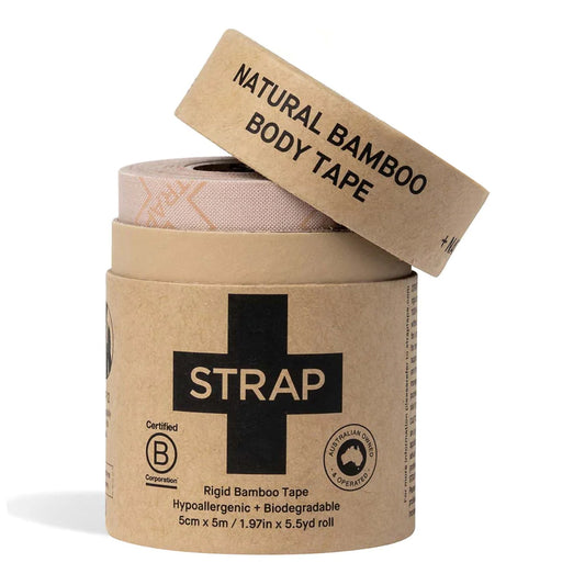 Athletic Tape Strap Natural 1.97 Inch X 5-1/2 Yard Bamboo Fiber NonSterile, Packaging Type- Box