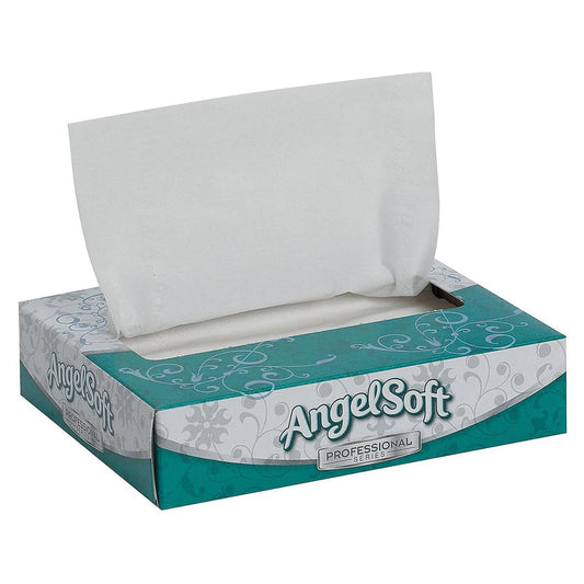Angel Soft Professional Series Facial Tissue White 5-3/5 X 7-1/5 Inch 50 Count, Packaging Type- Box