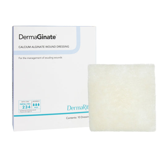 Alginate Dressing DermaGinate 2 X 2 Inch Square,  Packaging Type- Each