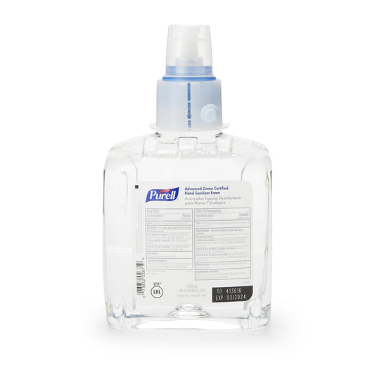 Hand Sanitizer Purell Advanced Green Certified 1,200 mL Ethyl Alcohol Foaming Dispenser Refill Bottle, Packaging Type- Each