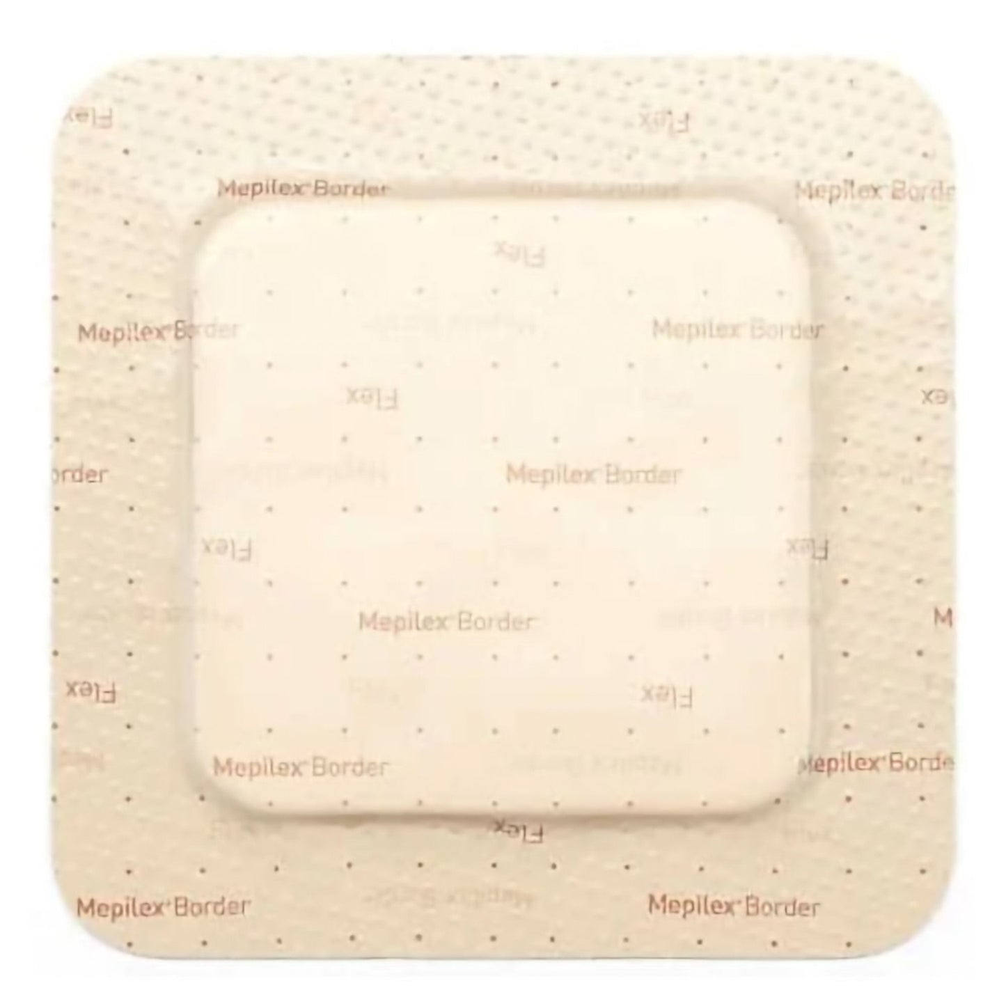 Foam Dressing Mepilex Border Flex 3 X 3 Inch With Border Film Backing Silicone Adhesive Square Sterile,  Packaging Type- Each