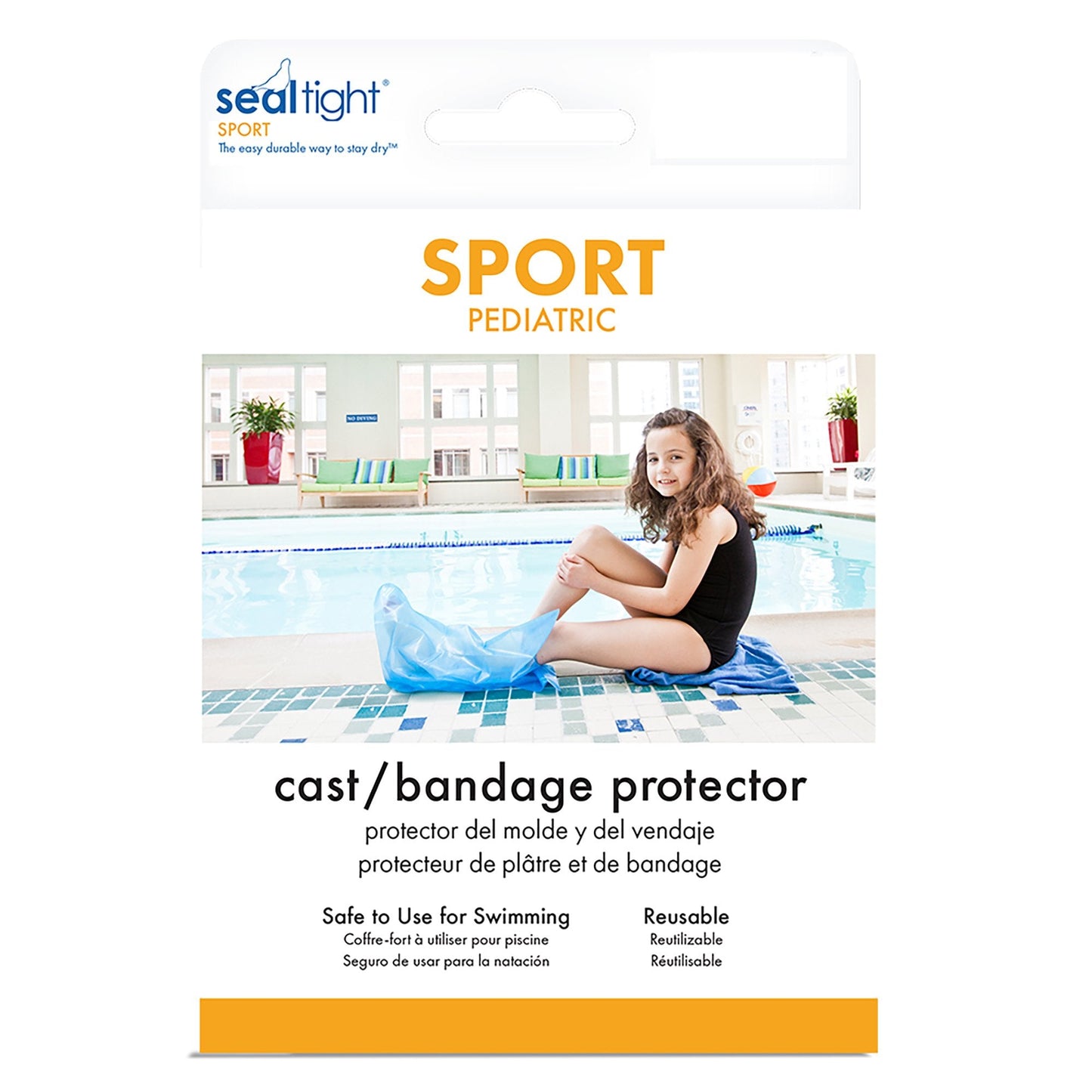 Cast Cover SEAL-TIGHT Sport Large Thermoplastic Elastomer 28 Inch Leg Length, Packaging Type- Each