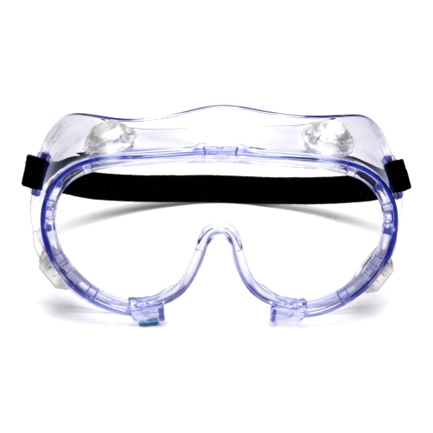 Protective Goggles Pyramex Fit Over Uncoated Clear Tint Polycarbonate Lens Clear Frame Elastic Strap One Size Fits Most, Packaging Type- Box