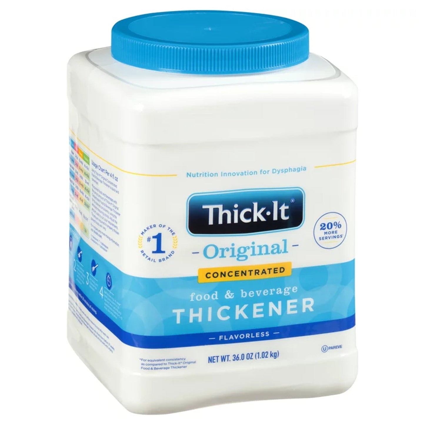 Food and Beverage Thickener Thick-It Original Concentrated 10 oz. Canister Unflavored Powder IDDSI Level 0 Thin, Packaging Type- Each