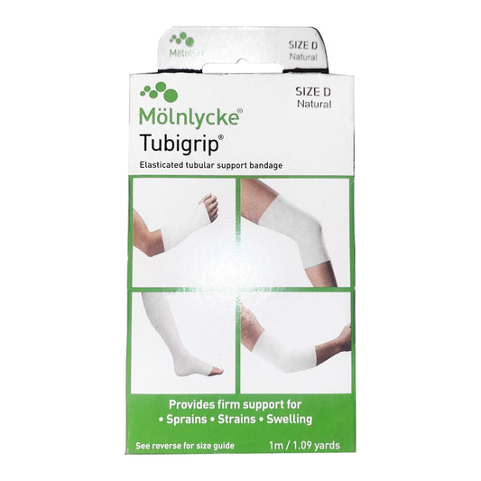 Elastic Tubular Support Bandage Tubigrip 3 Inch X 1 Yard Large Arm / Medium Ankle / Small Knee Pull On Natural NonSterile Size D Standard Compression,  Packaging Type- Each