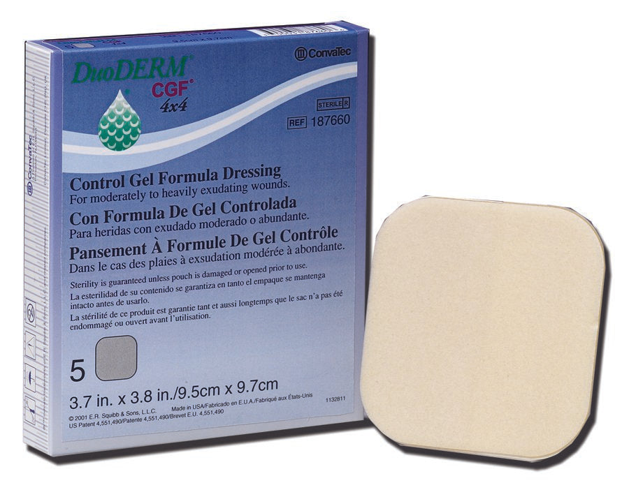 Hydrocolloid Dressing DuoDERM CGF 8 X 8 Inch Square, Packaging Type- Each