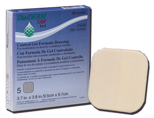 Hydrocolloid Dressing DuoDERM CGF 8 X 8 Inch Square, Packaging Type- Each