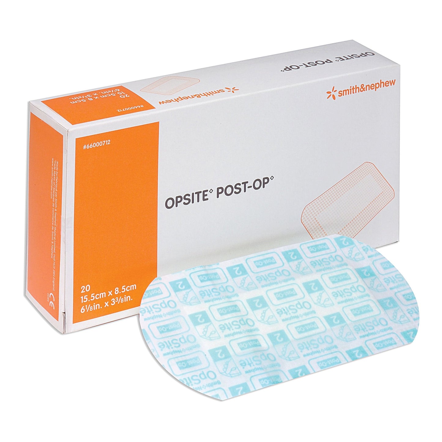 Transparent Film Dressing with Pad OpSite Post Op 3-3/8 X 6-1/8 Inch 3 Tab Delivery Rectangle Sterile,  Packaging Type- Each