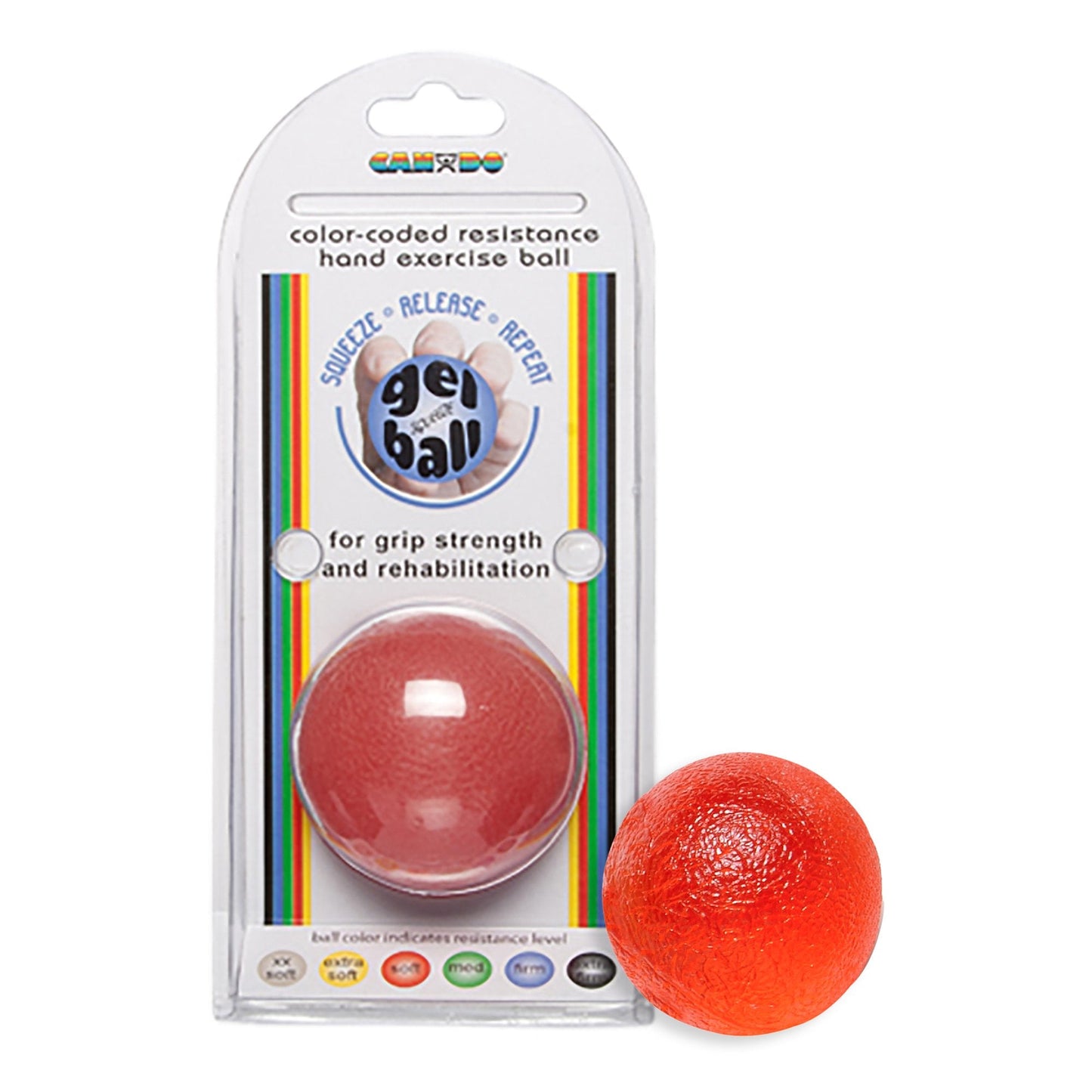 Squeeze Ball CanDo Red Standard Size Light Resistance,  Packaging Type- Each