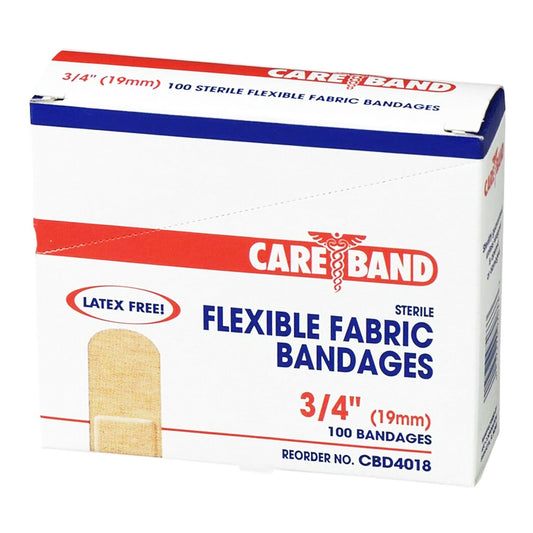 Adhesive Strip Careband 3/4 X 3 Inch Fabric Rectangle Tan Sterile, Packaging Type- Box