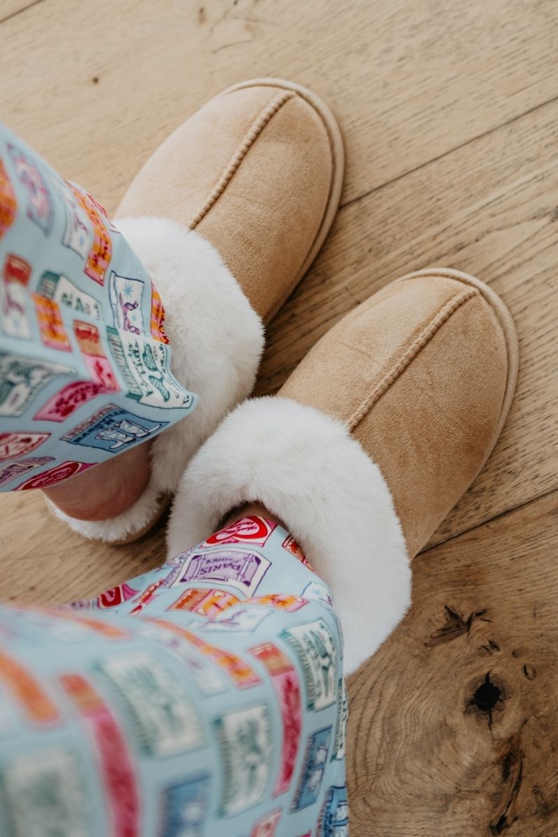 Sand Faux Fur Women's Slippers