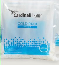 Instant Cold Pack Cardinal Health Non-Sweat General Purpose Medium 6 X 6-1/2 Inch Plastic / Ammonium Nitrate / Water Disposable, Packaging Type- Case