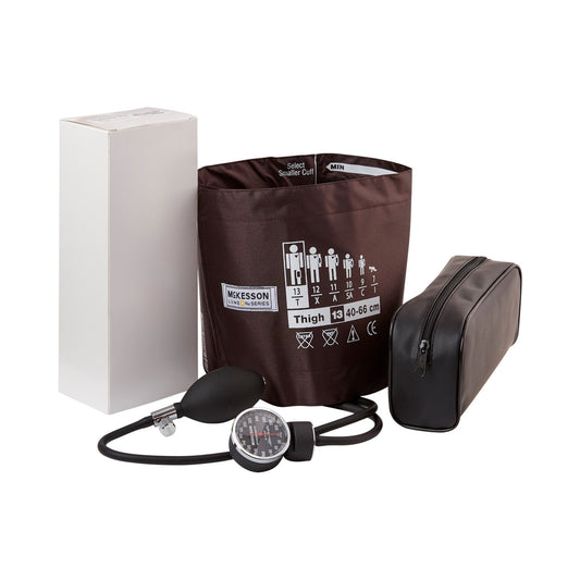 Aneroid Sphygmomanometer Unit McKesson LUMEON Thigh Cuff Nylon Cuff 40 - 66 cm Pocket Aneroid, Packaging Type- Box