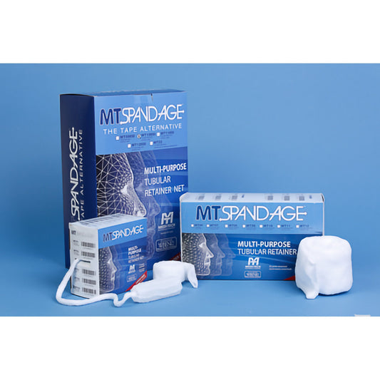 Elastic Net Retainer Dressing MT Spandage™ Tubular Elastic 25 Yard Size 7 White Small Chest / Back / Perineum / Axilla NonSterile, Packaging Type- Each