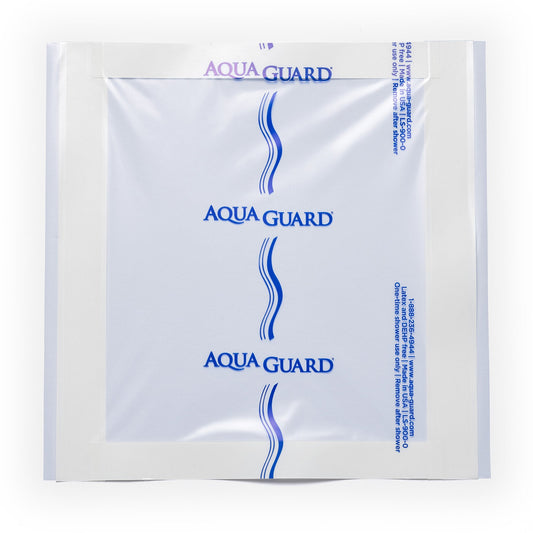 IV Site Barrier Protector AquaGuard Shower Sheet Cover 9 X 9 Inch,  Packaging Type- Each